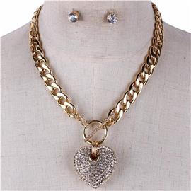 Crystal Heart Necklace