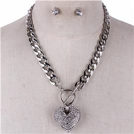 Crystal Heart Necklace