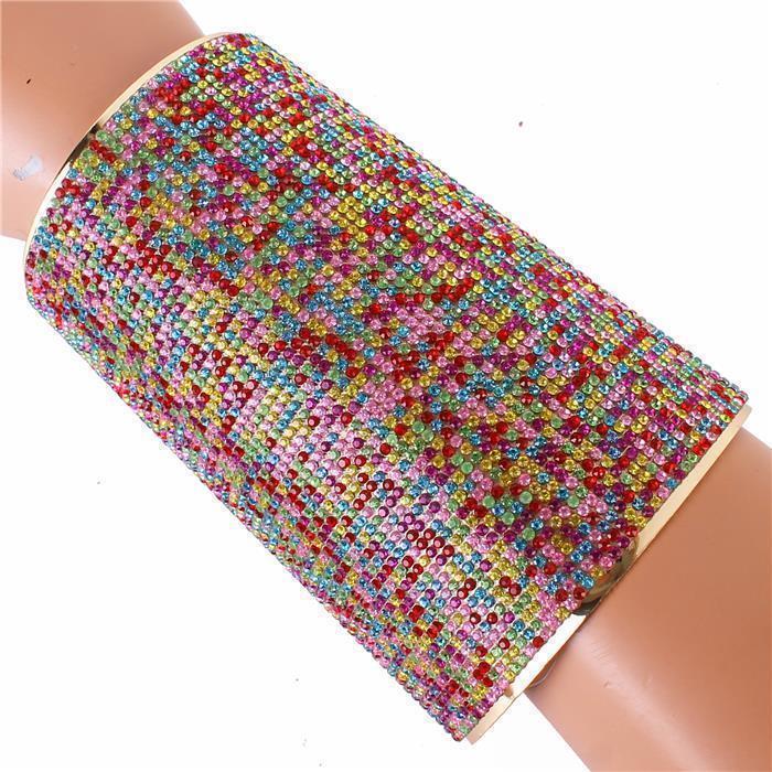 Braclets-Rhinestones Cuff Bangle