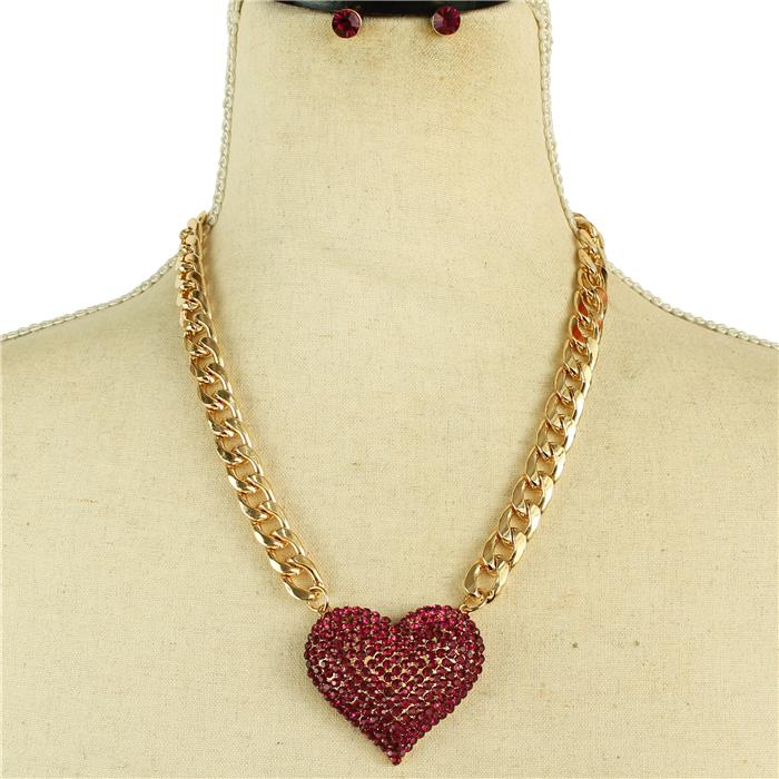 Crystal Heart Necklace