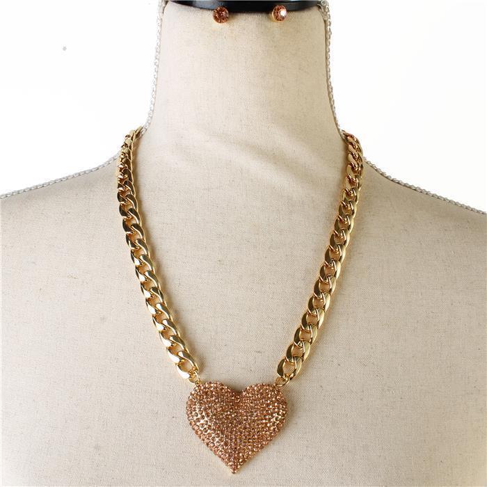Crystal Heart Necklace