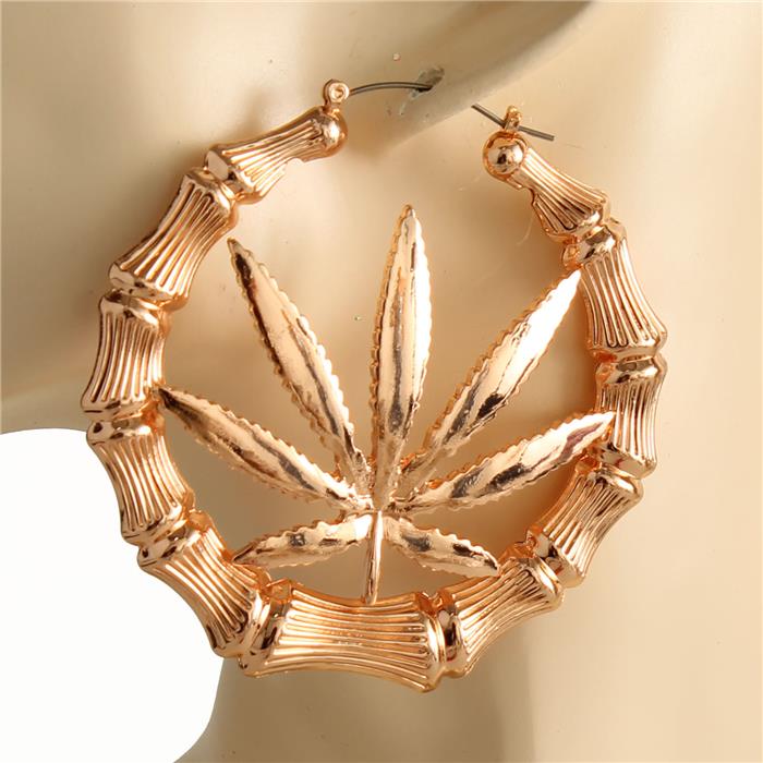 Crystal Leaves Earring