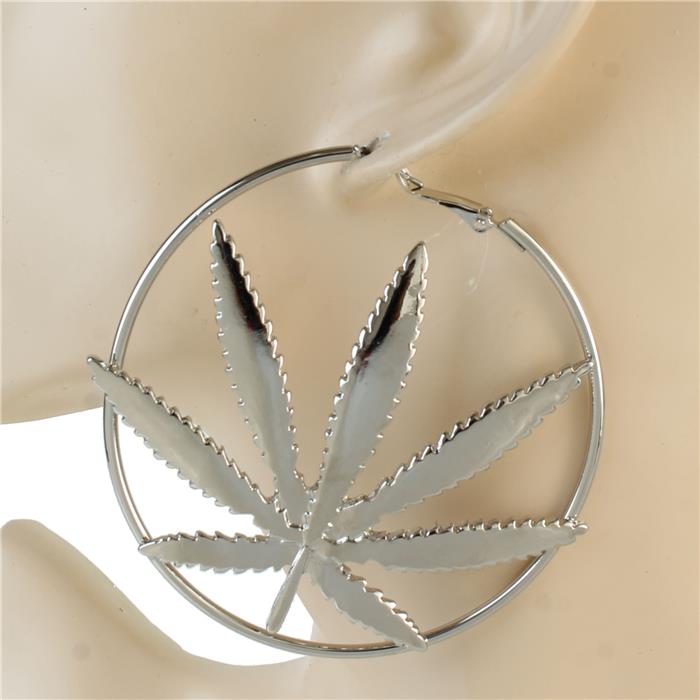 Crystal Leaves Earring
