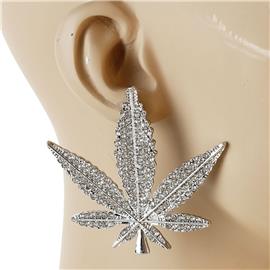 Crystal Leaves Earring