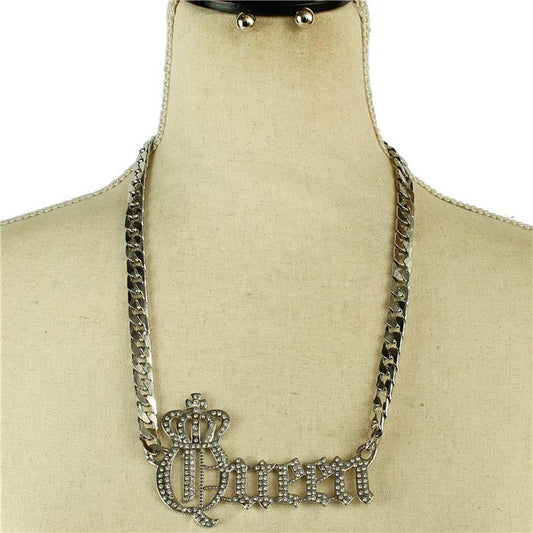 Link Chain Queen Necklace Set