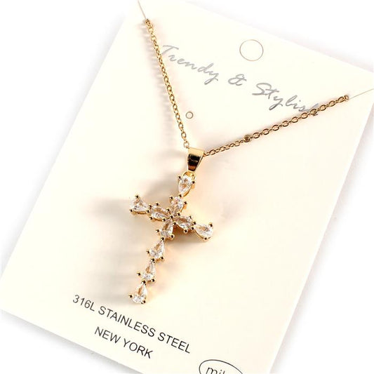 Stainless Steel Cross Necklace