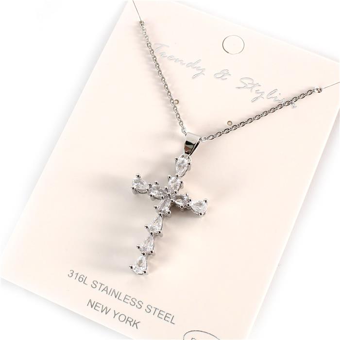 Stainless Steel Cross Necklace