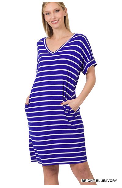 A-Midi Stripped Maxi Dress