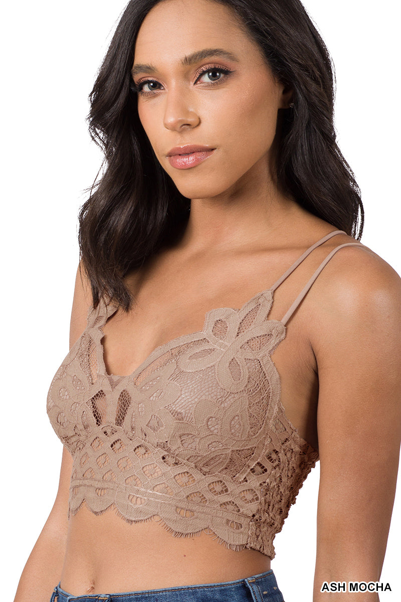 A-Crochet lace bralette