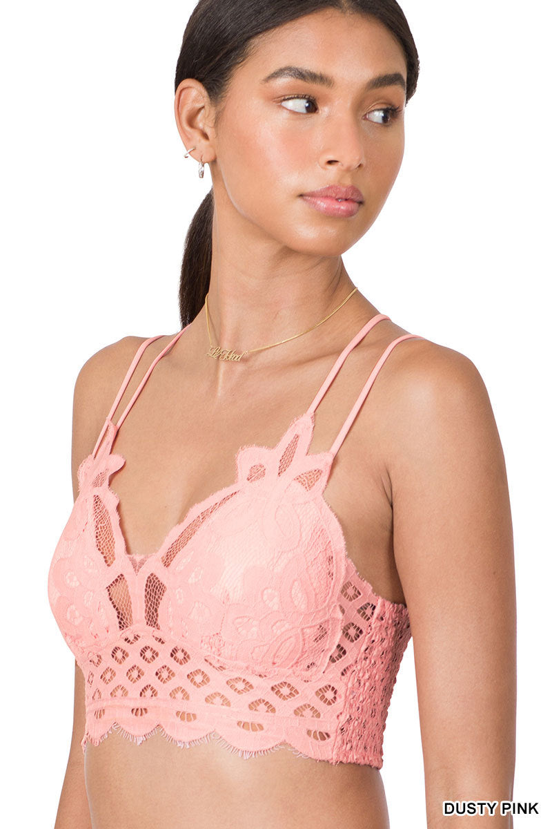 A-Crochet lace bralette