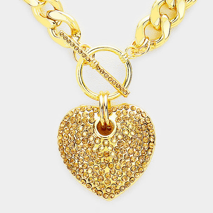 Crystal Heart Necklace