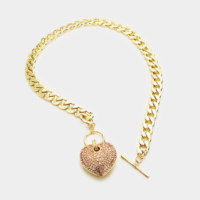 Crystal Heart Necklace