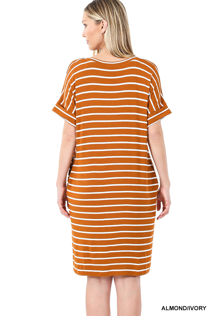 A-Midi Stripped Maxi Dress