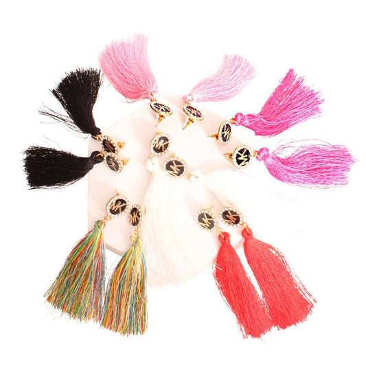 Designer Inspired Multi Tassel Earrings