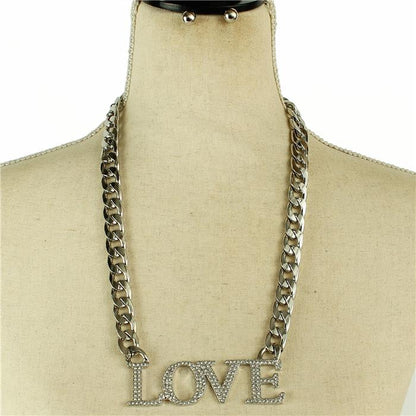 Metal Link Chain Necklace Set