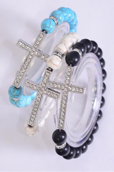 Stretch Bracelets Semiprecious Stone