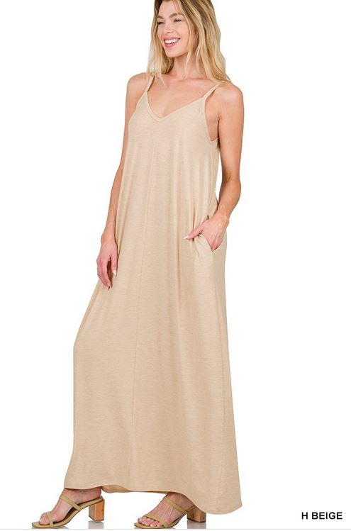 GLOWMODE Ribbed Modal Goddess Activewear Maxi Dress