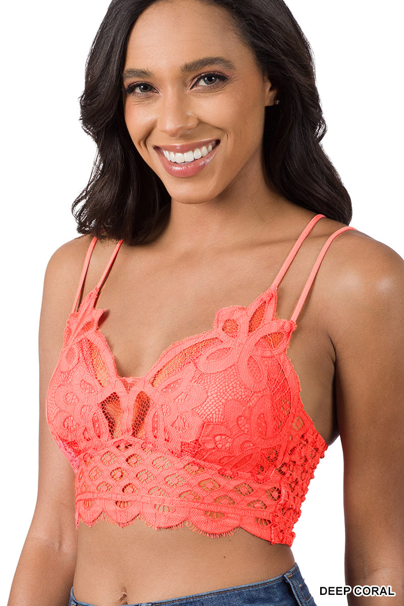 A-Crochet lace bralette