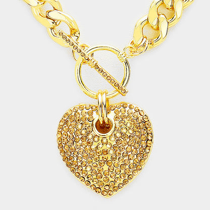Crystal Heart Necklace