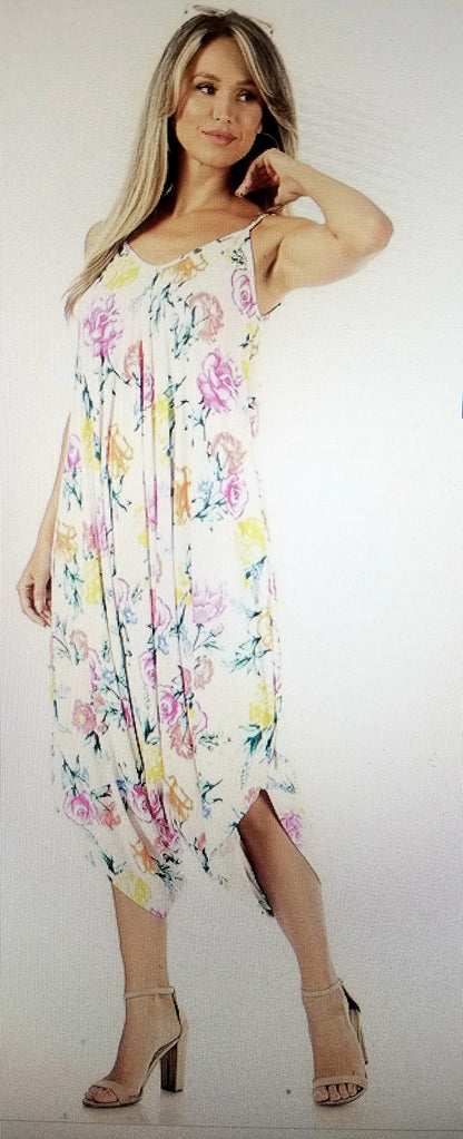 A-Harem jumpsuit with spaghetti straps