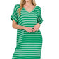 A-Midi Stripped Maxi Dress