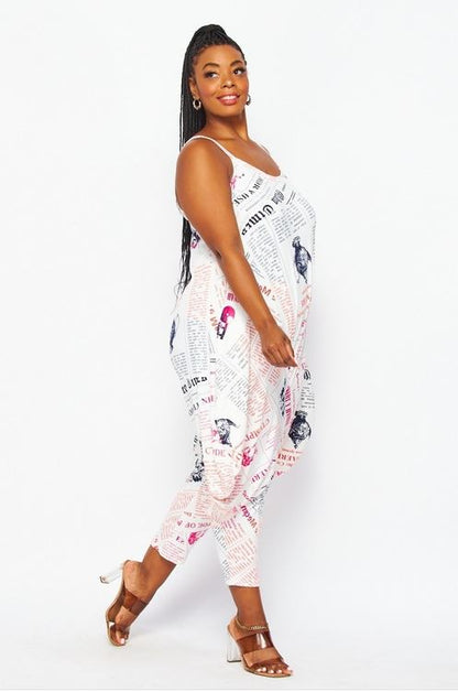 A-SLEEVELESS PLUS JUMPSUIT