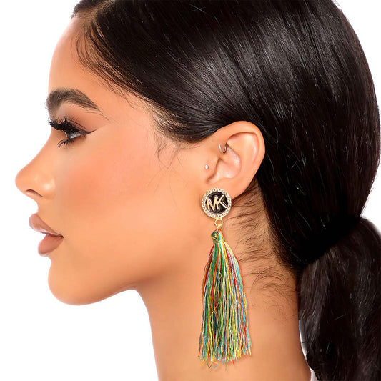 Designer Inspired Multi Tassel Earrings
